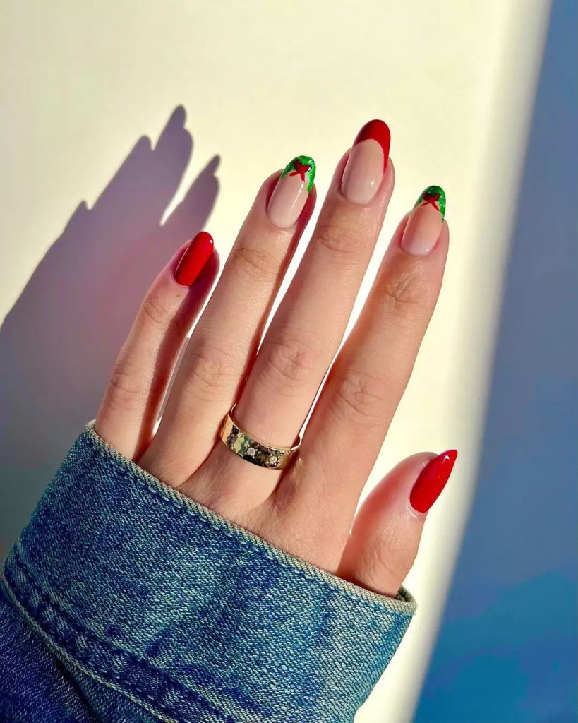 Simple Red Nails