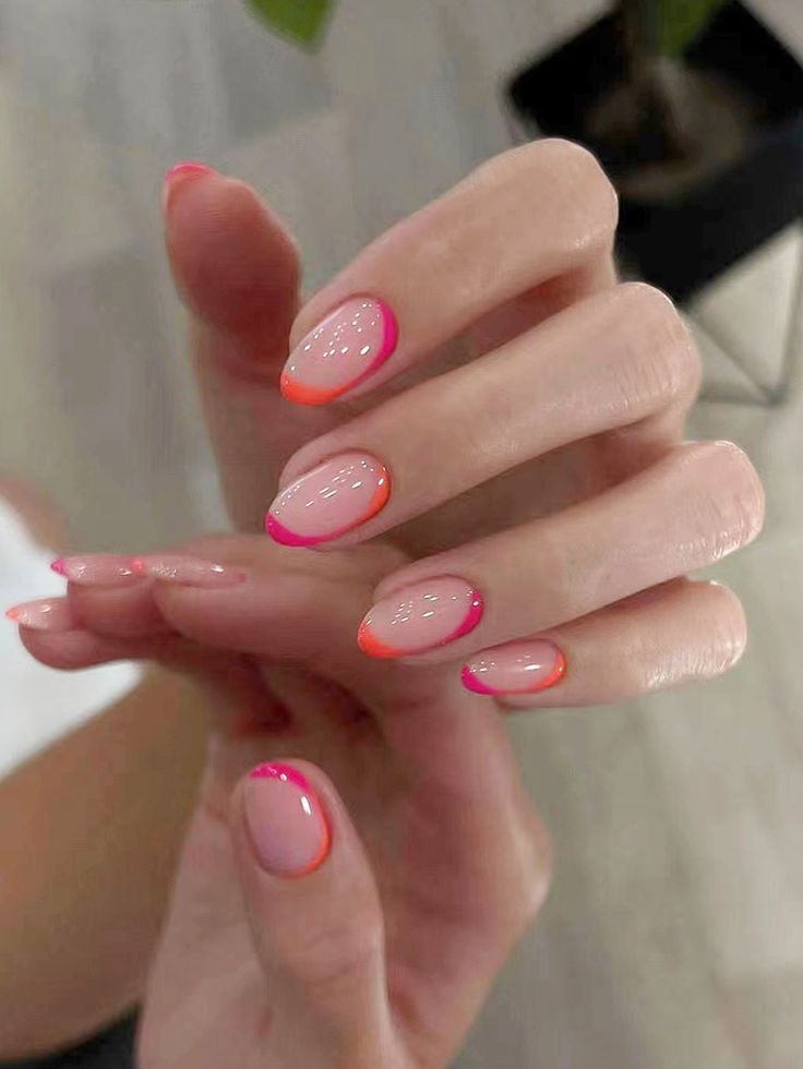Simple Short Almond Nails