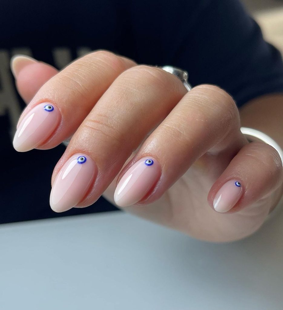 Simple Short Almond Nails