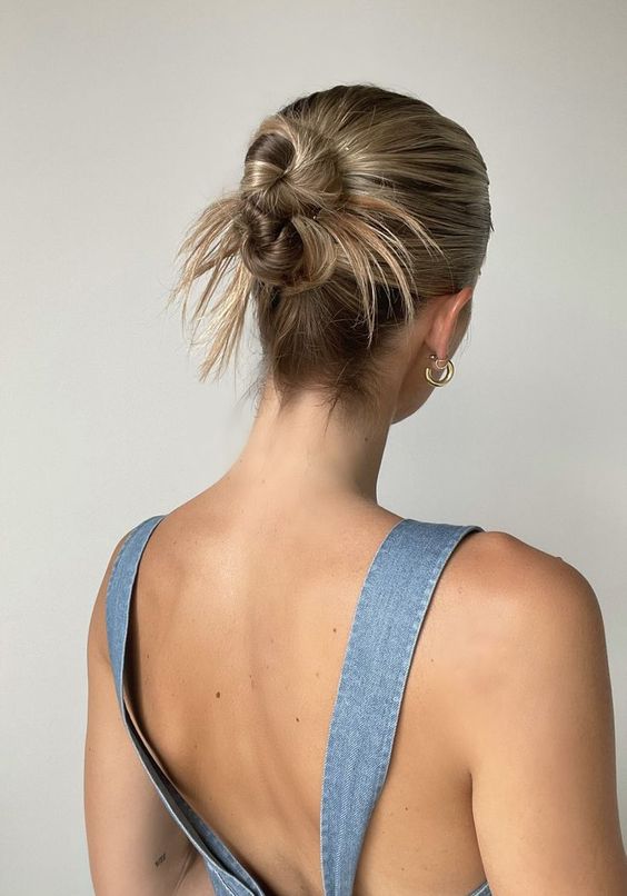 Sleek Spikey Bun