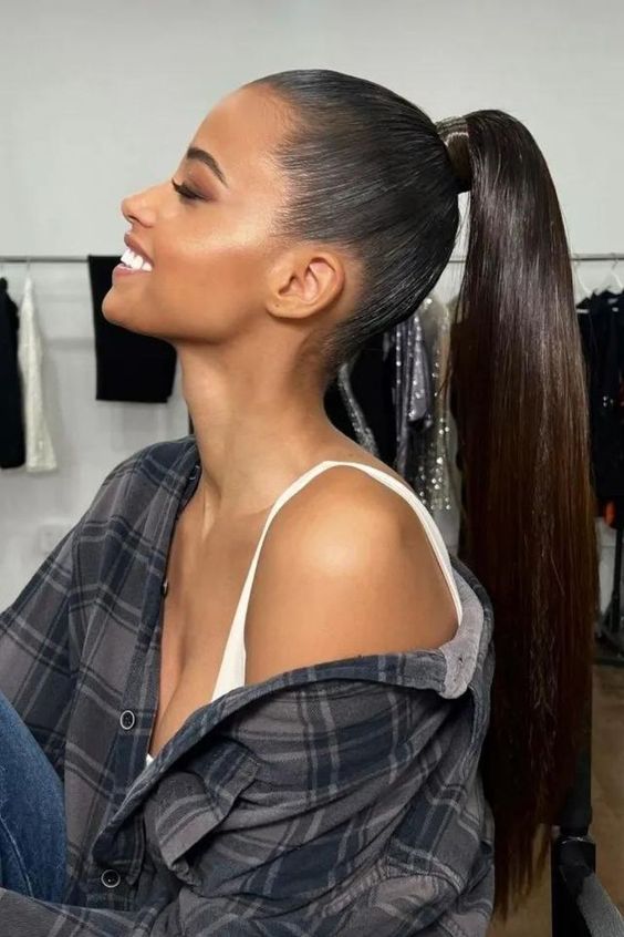 Sleek Straight Ponytail