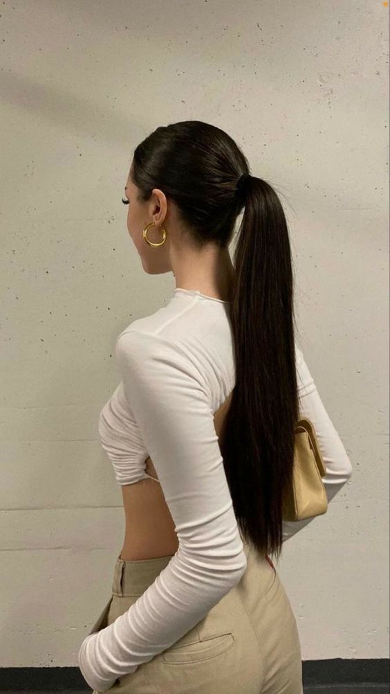 Sleek Straight Ponytail