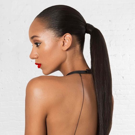 Sleek Straight Ponytail