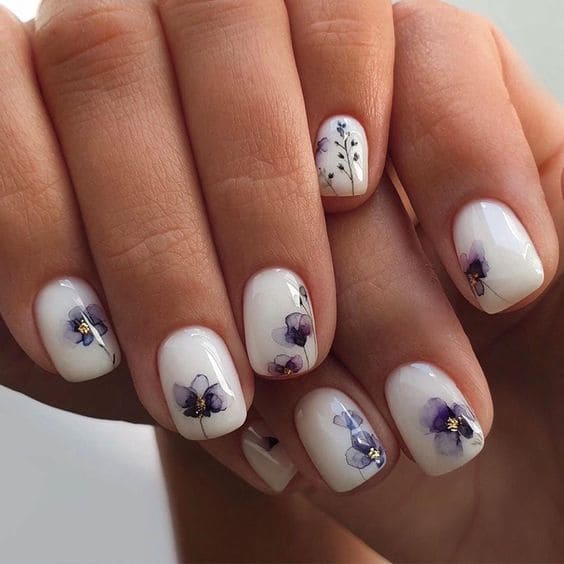 Small Flower Nail Arts