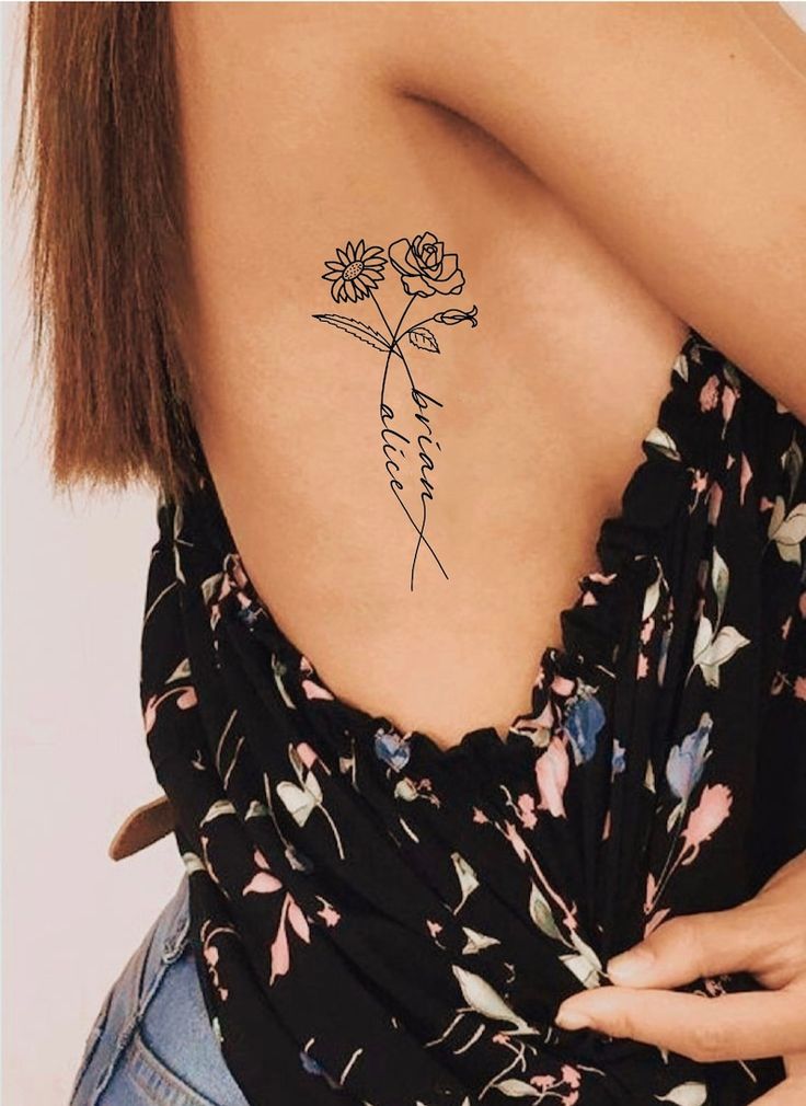 Small Tattoo Ideas For Women With Flower Design