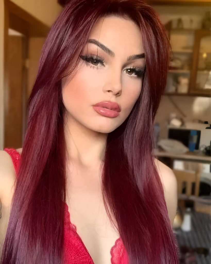 Straight Wine Hair