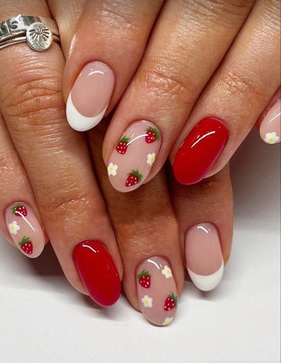 Strawberry Cutie Nails
