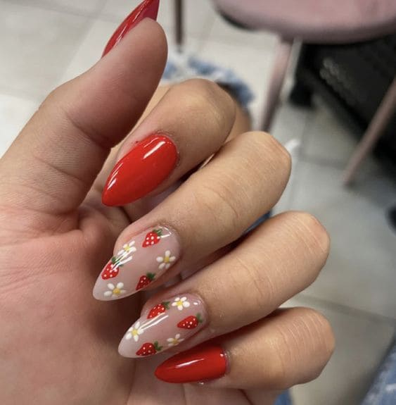 Strawberry Cutie Nails