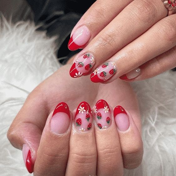 Strawberry Cutie Nails