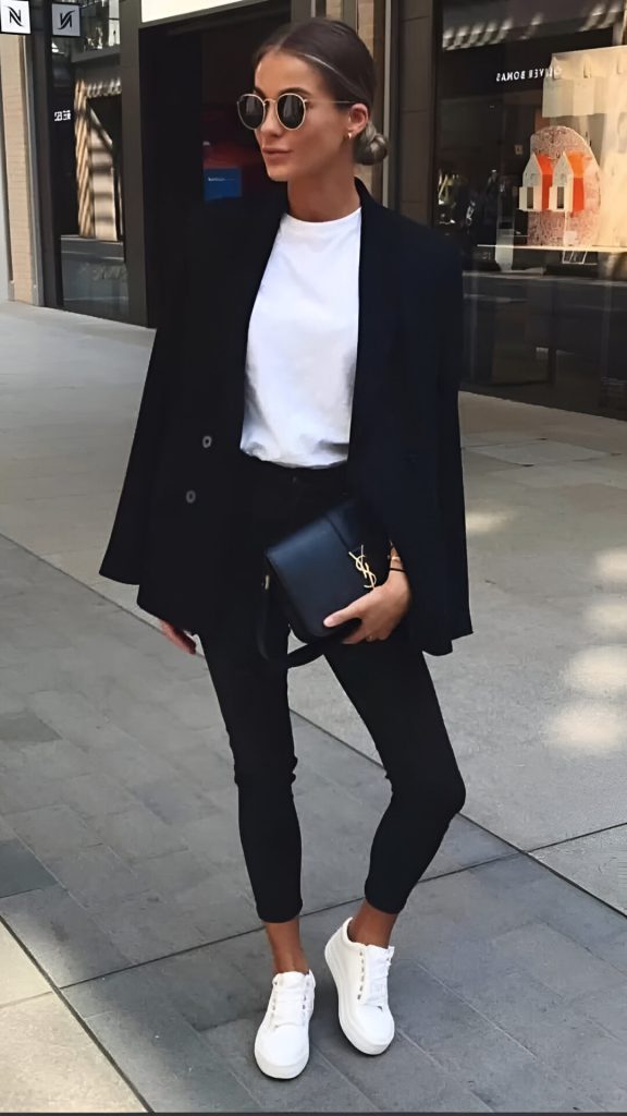 Tailored Trousers + Classic Trainers