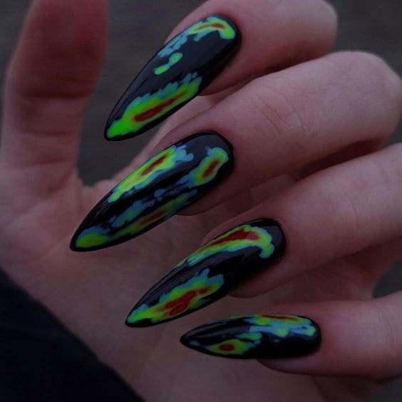  Thermal Stiletto Nail Art