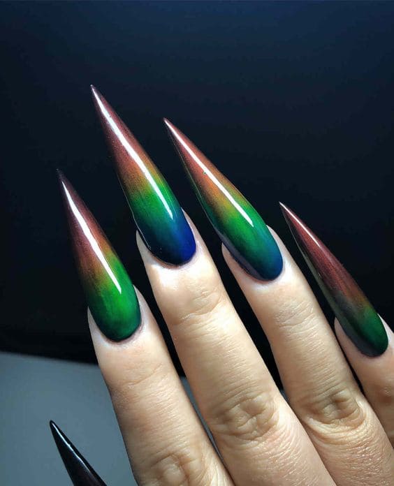  Thermal Stiletto Nail Art