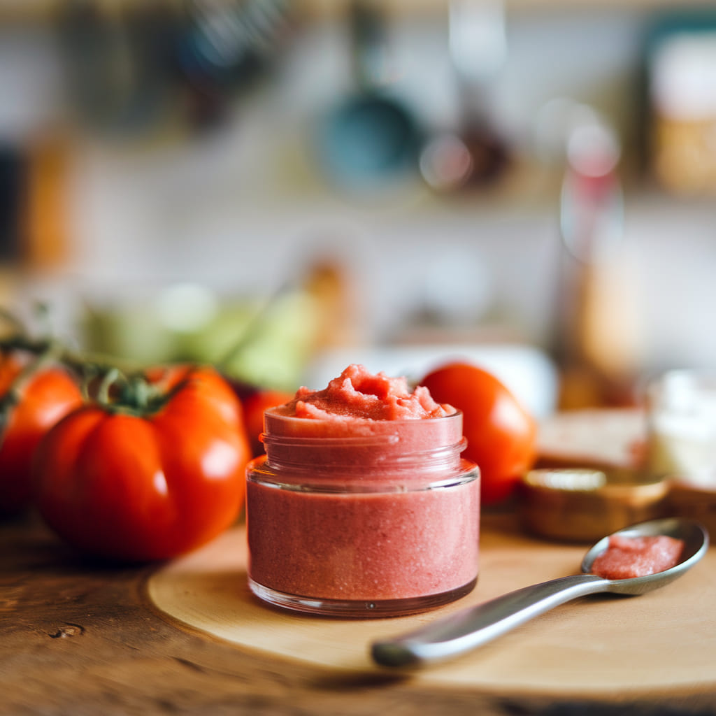 Tomato and Honey Lip Scrub