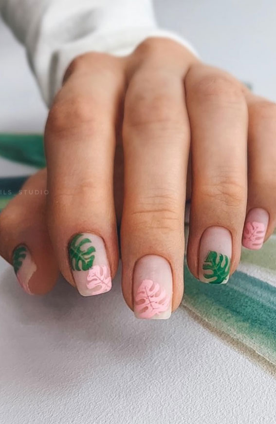 Tropical Beach Nail Ideas