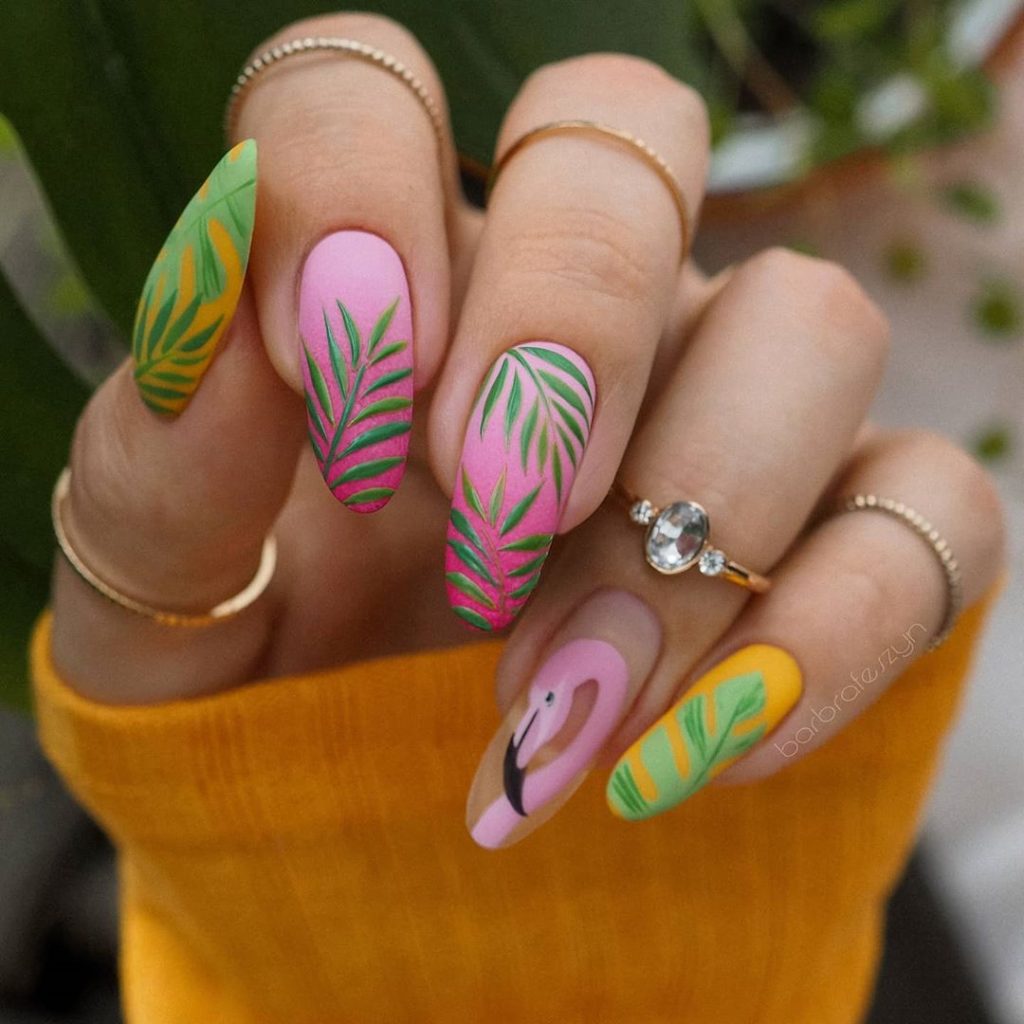 Tropical Beach Nail Ideas