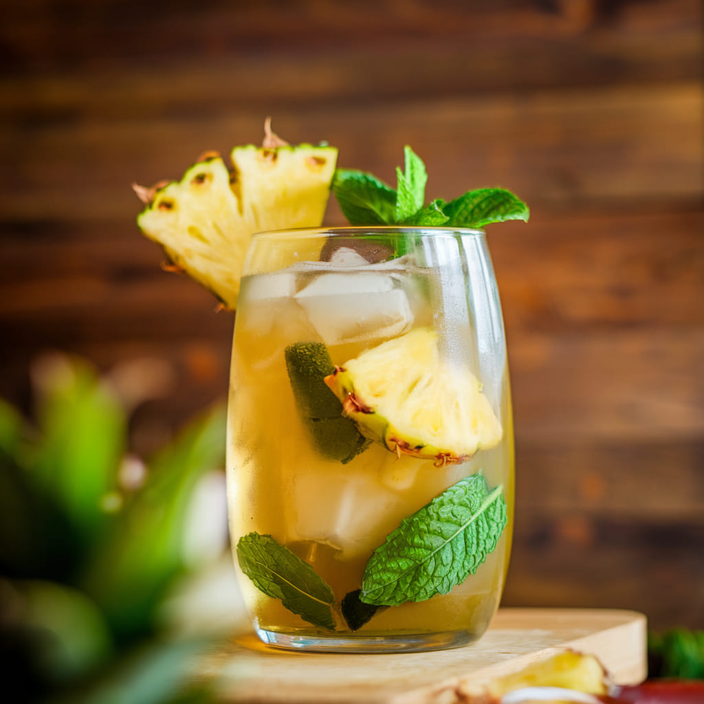 Tropical Pineapple Mint Iced Tea