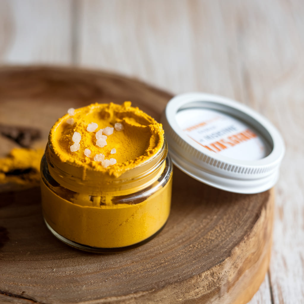 Turmeric and Vaseline Lip Scrub