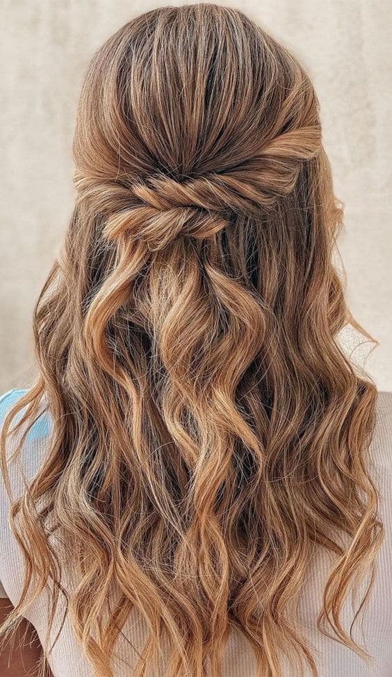 Twisted Half Up Half Down
