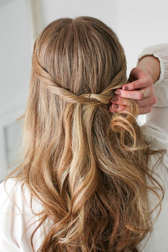 Twisted Half Up Half Down