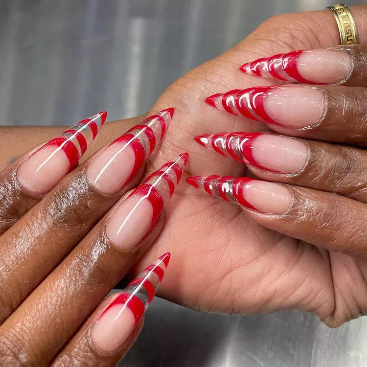  Unicorn Swirl Red Tips