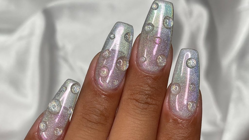 Unique Water Droplet Nail Art