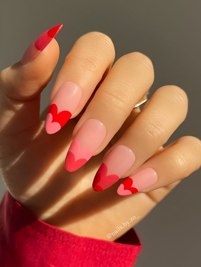 Valentine's Day French Tips