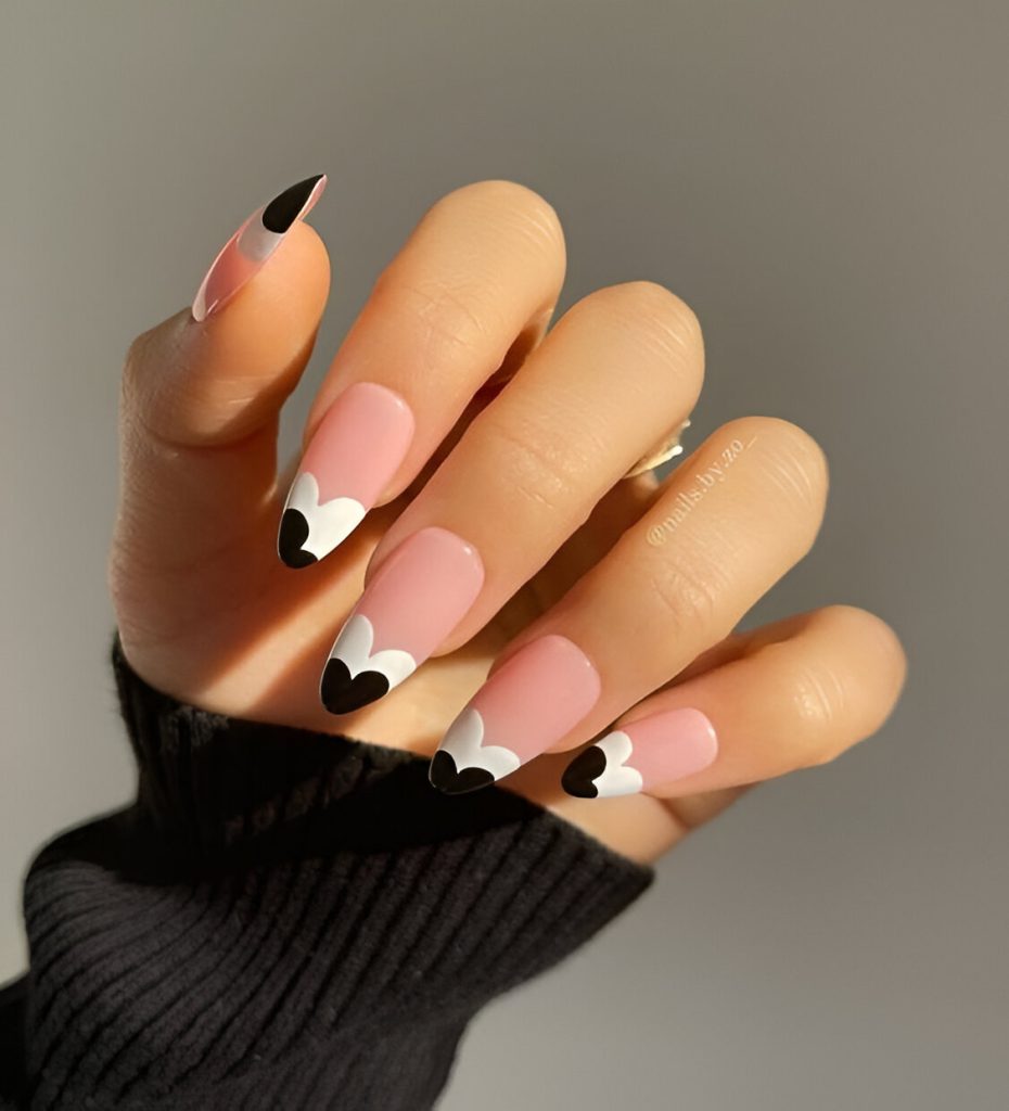 Valentine's Day French Tips