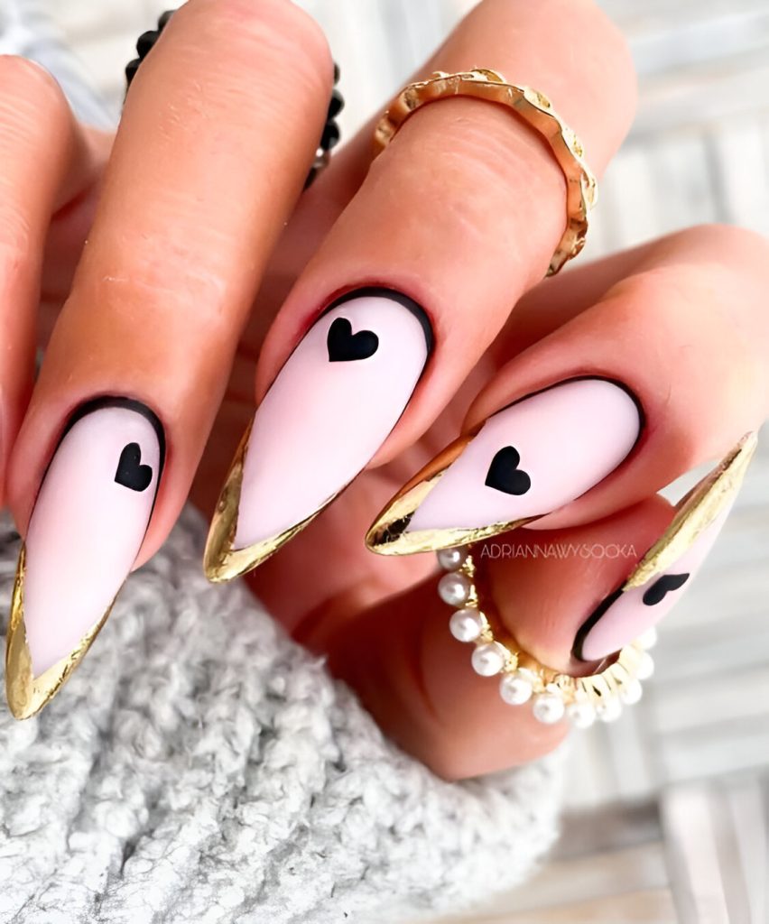 Valentine's Day French Tips