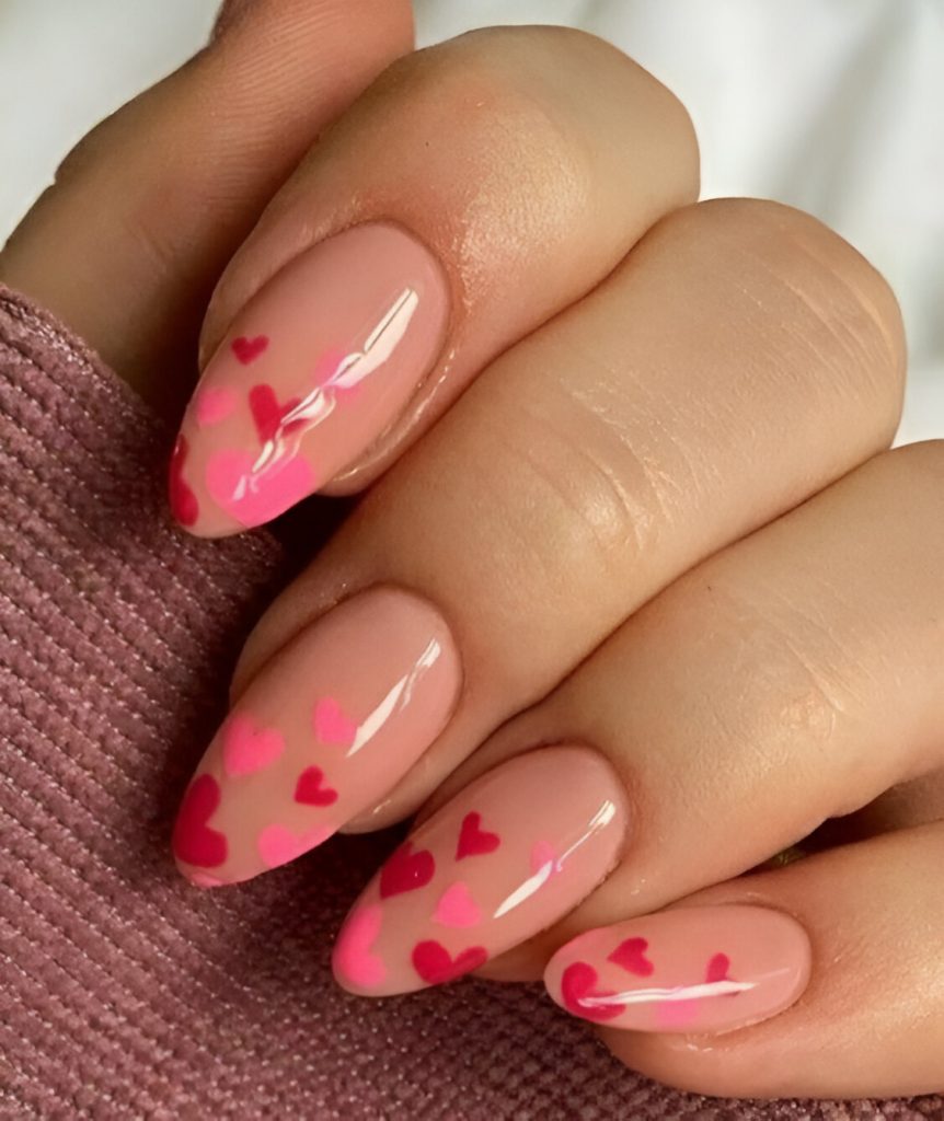 Valentine's Day French Tips