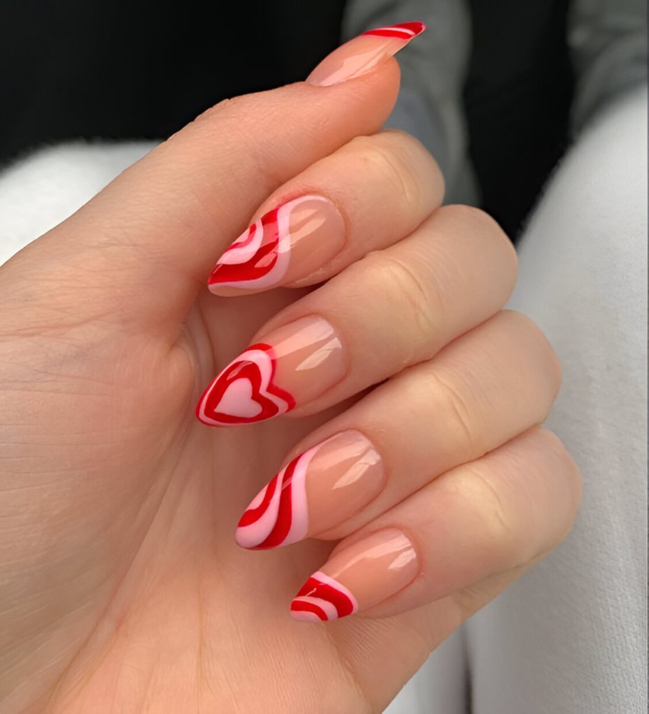 Valentine's Day French Tips