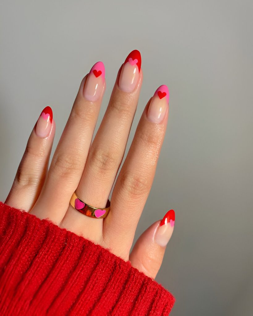 Valentine's Day French Tips