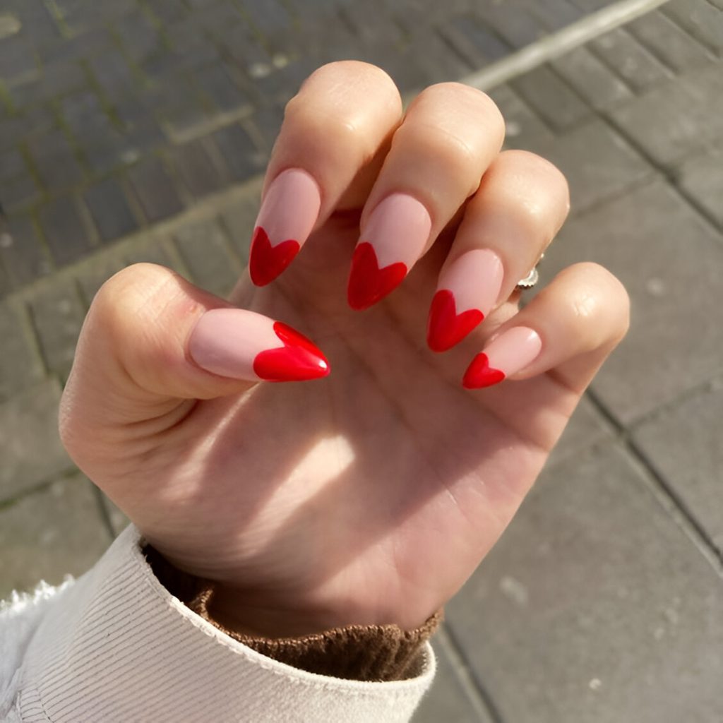 Valentine's Day French Tips