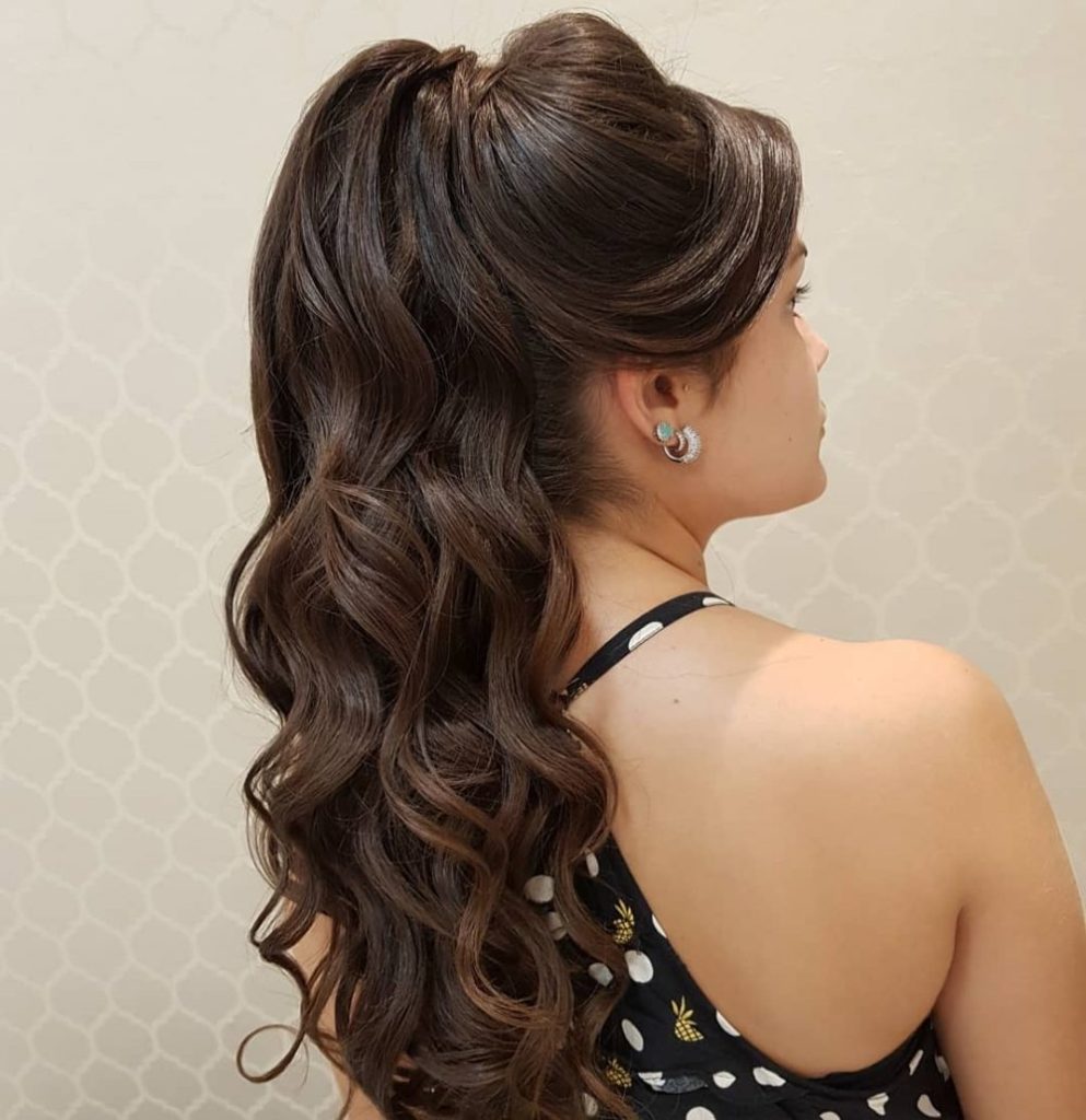 Wavy High Ponytail Hairstyles For Black Hair