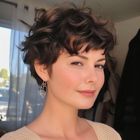 Wavy Pixie Cut
