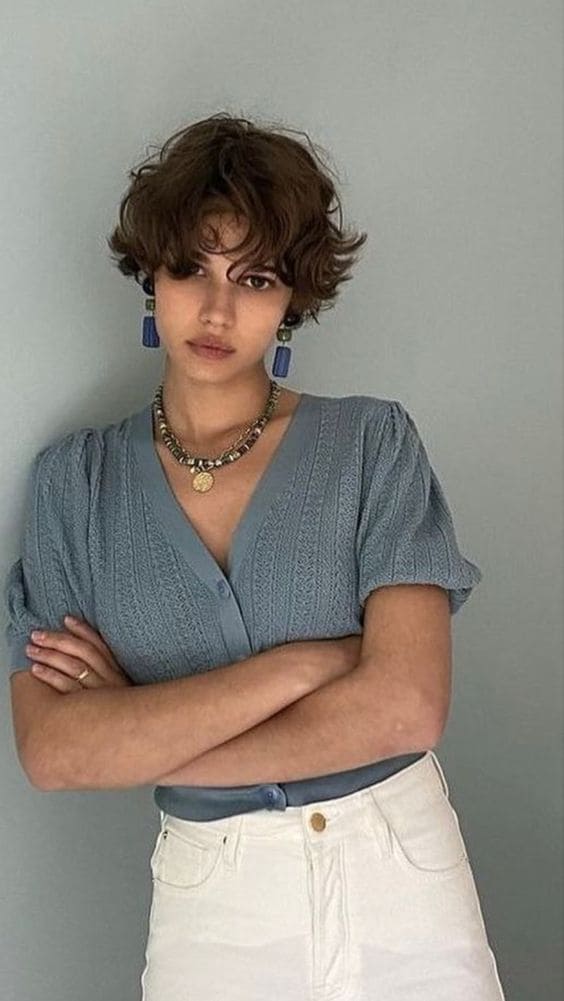 Wavy Pixie Cut