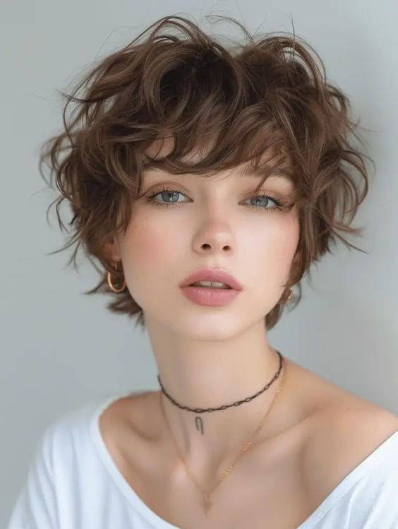 Wavy Pixie Cut