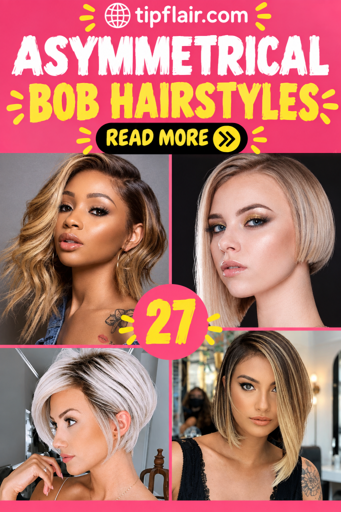 27 Hottest Asymmetrical Bob To Inspire Your Next Hair Makeover
