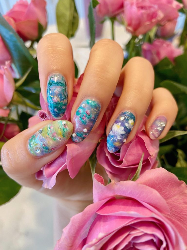 Whimsical Watercolor Nails