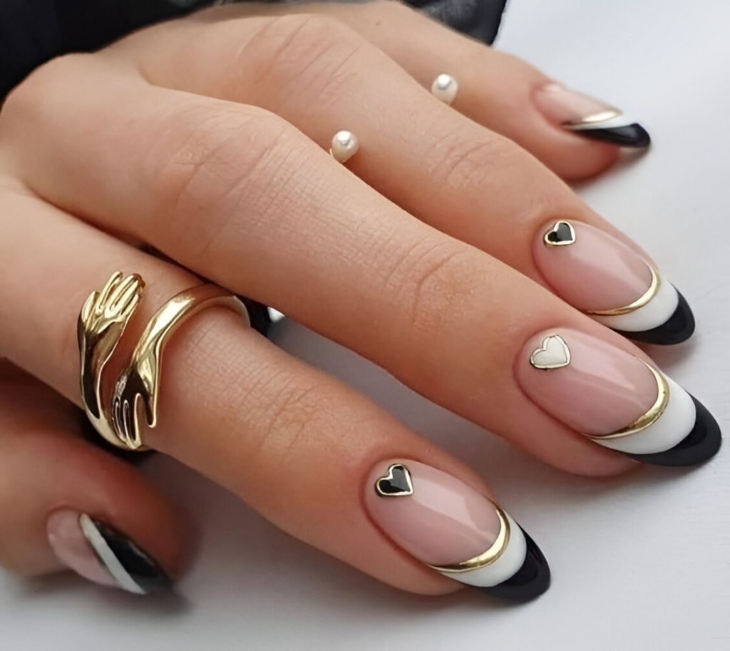  White Heart Nail Designs
