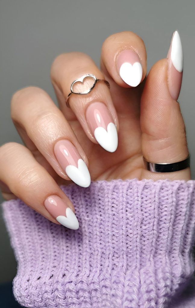  White Valentine's Manicures