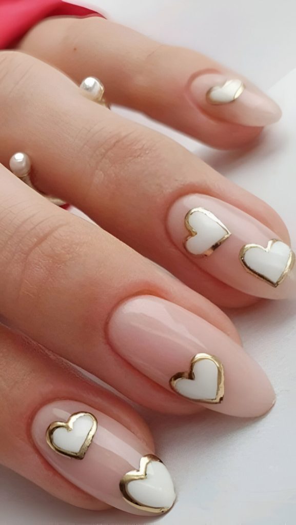  White Valentine's Manicures
