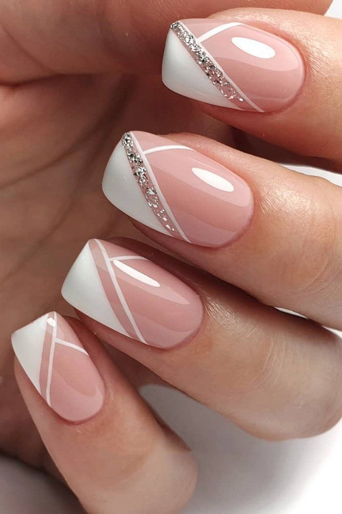 White Wedding Nail Designs