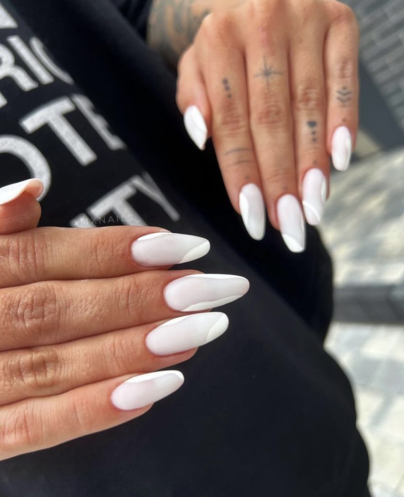 White Wedding Nail Designs