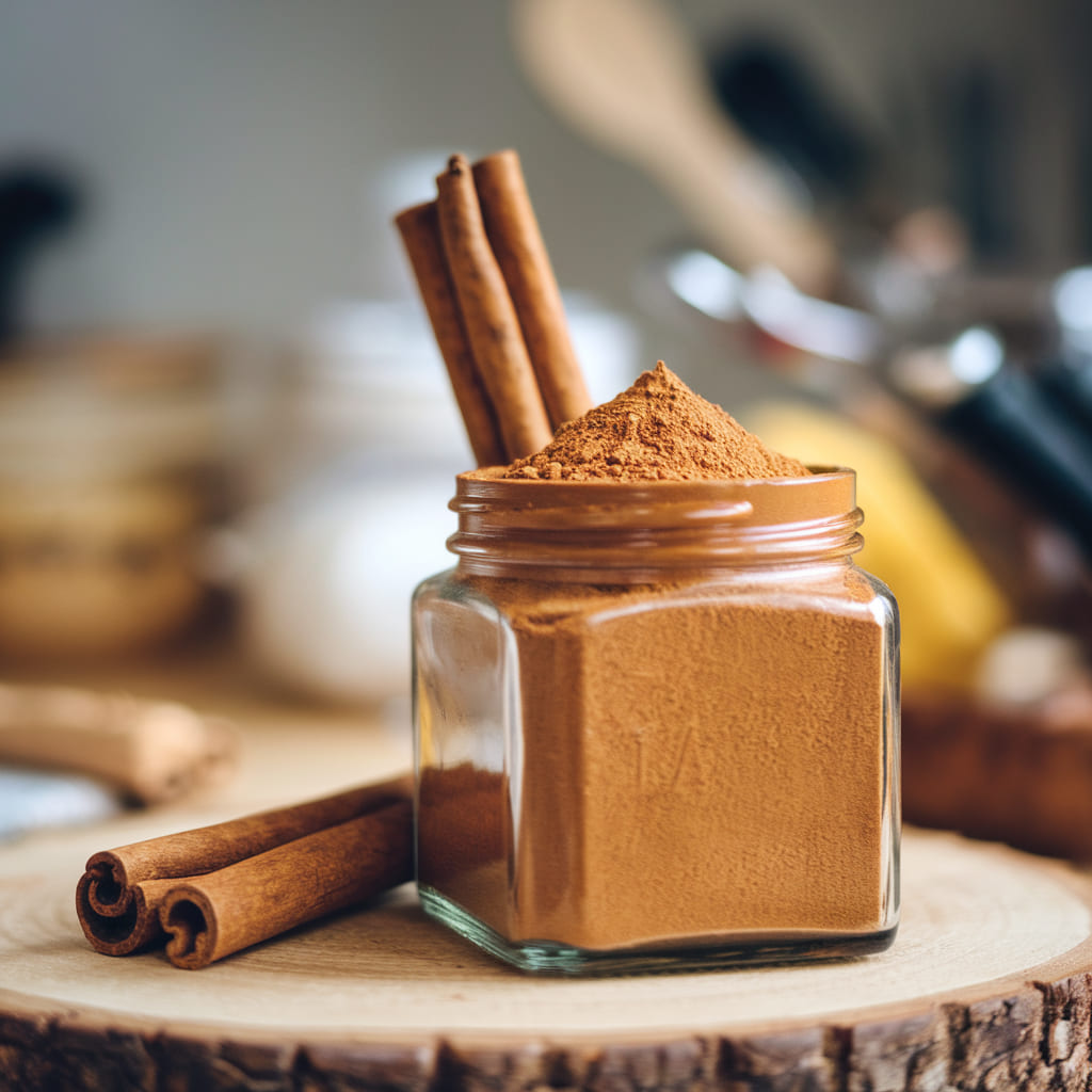 Cinnamon gently exfoliates