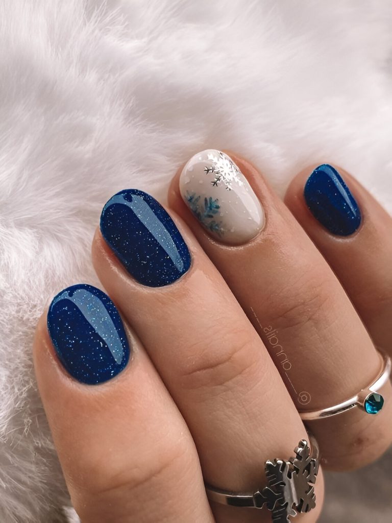 Winter January Nails