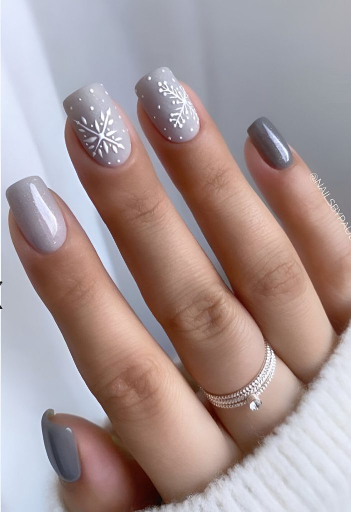 Winter January Nails