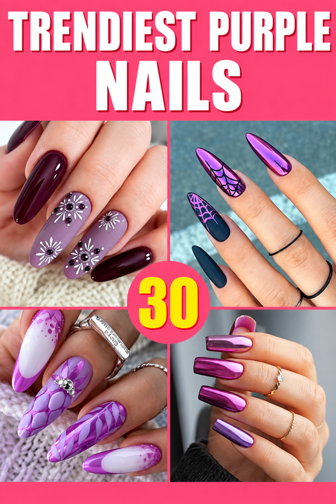 27+ Trendiest Purple Nails To Copy On Your Next Salon Trip NOW