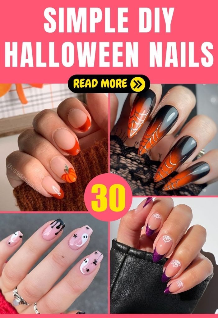 30 Simple Halloween Nails To DIY Your Next Manicure Makeover