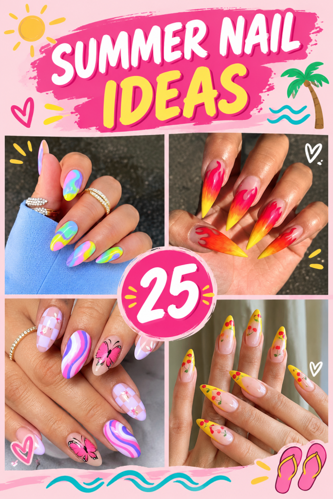 25 Eye-Catching Summer Nails To Spice Up The Hottest Season