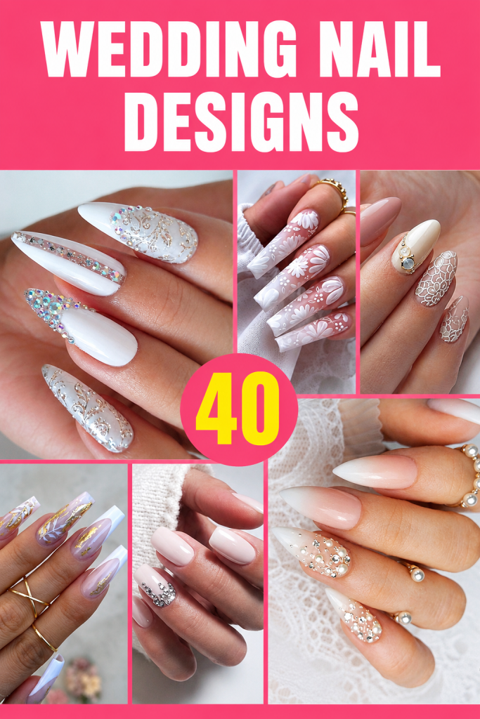 40 Drop-Dead Gorgeous Wedding Nail Designs For Your Big Day